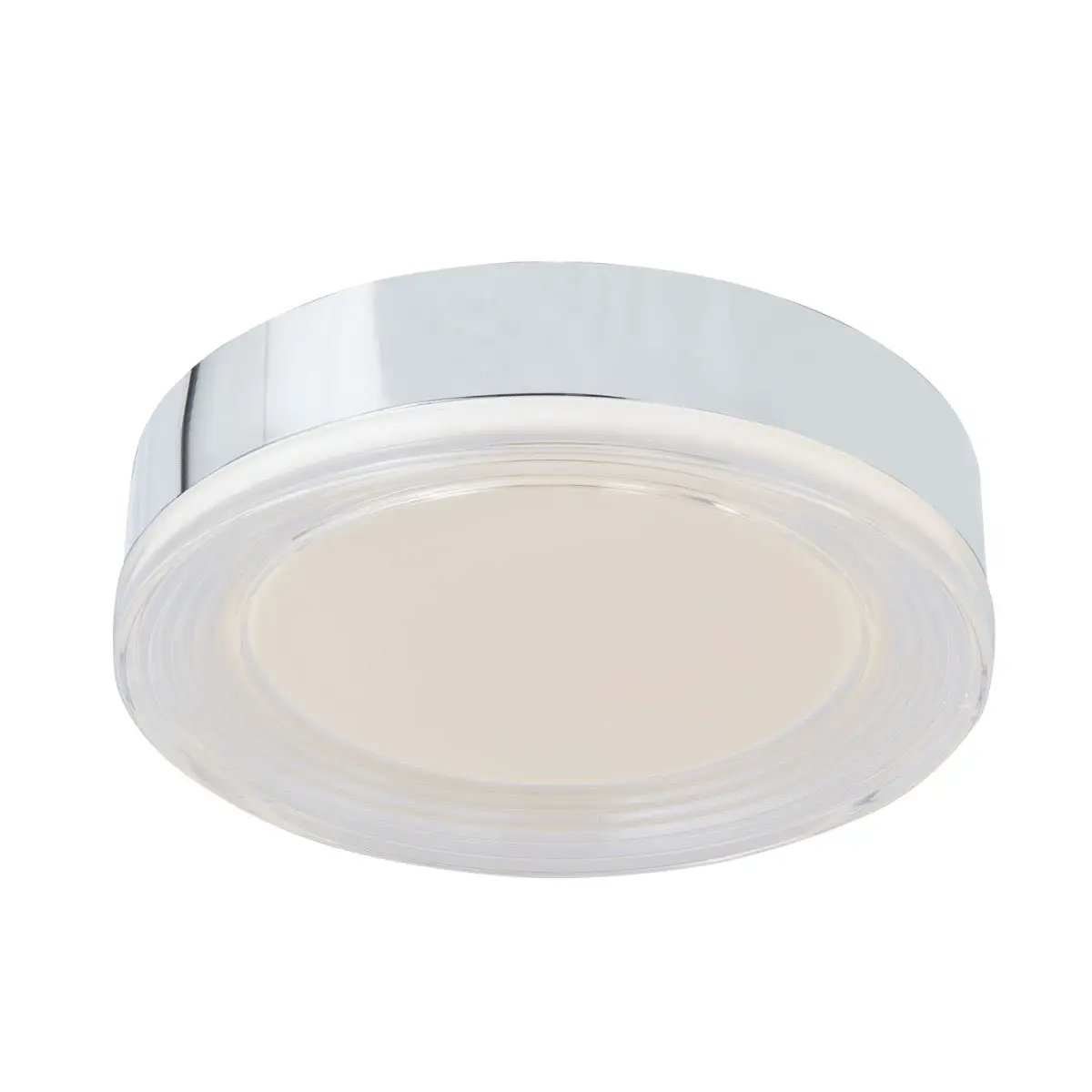 Abra Lighting Waves 3CCT 12" Ribbed Acrylic Low Profile Flushmount by Abra Lighting