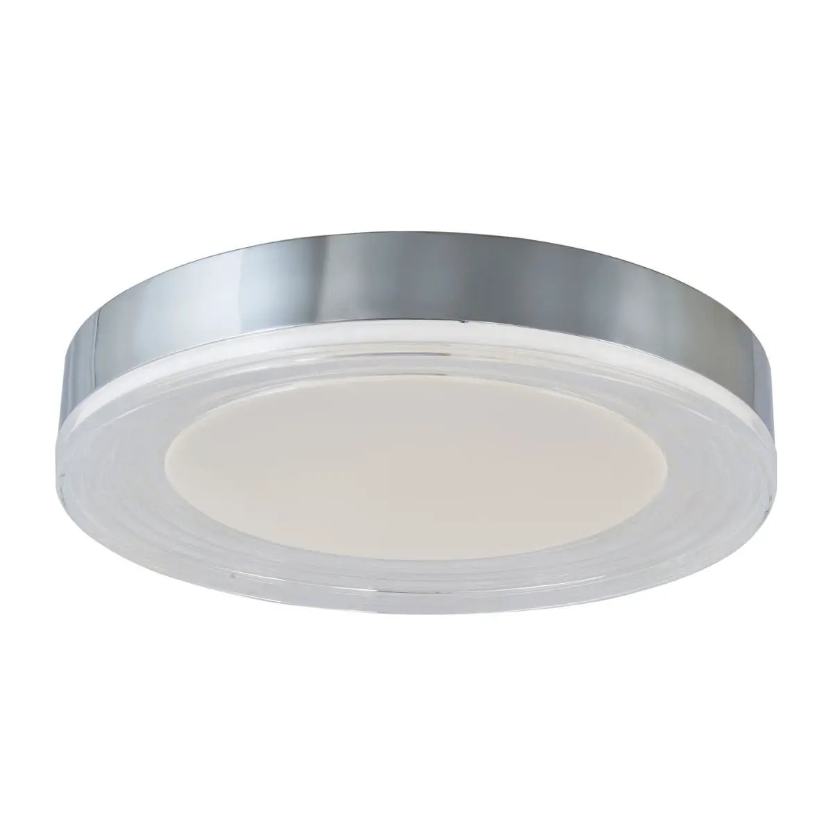 Abra Lighting Waves 3CCT 16" Ribbed Acrylic Low Profile Flushmount by Abra Lighting