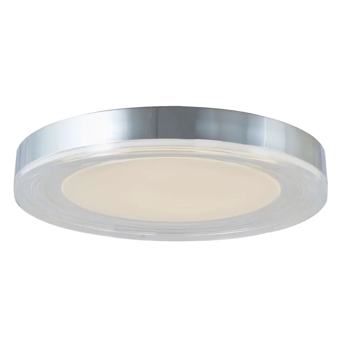 Abra Lighting Waves 3CCT 20" Ribbed Acrylic Low Profile Flushmount by Abra Lighting