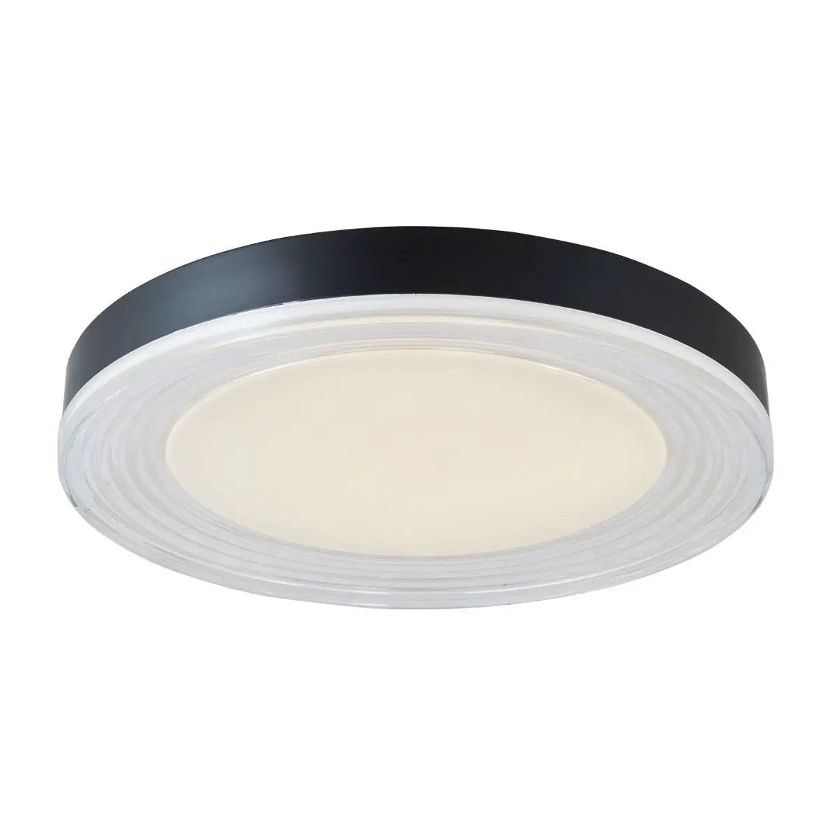 Abra Lighting Waves 3CCT 20" Ribbed Acrylic Low Profile Flushmount by Abra Lighting
