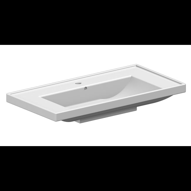 Nameeks Scarabeo 36-1/5" Ceramic Wall Mount Bathroom Sink - Includes Overflow