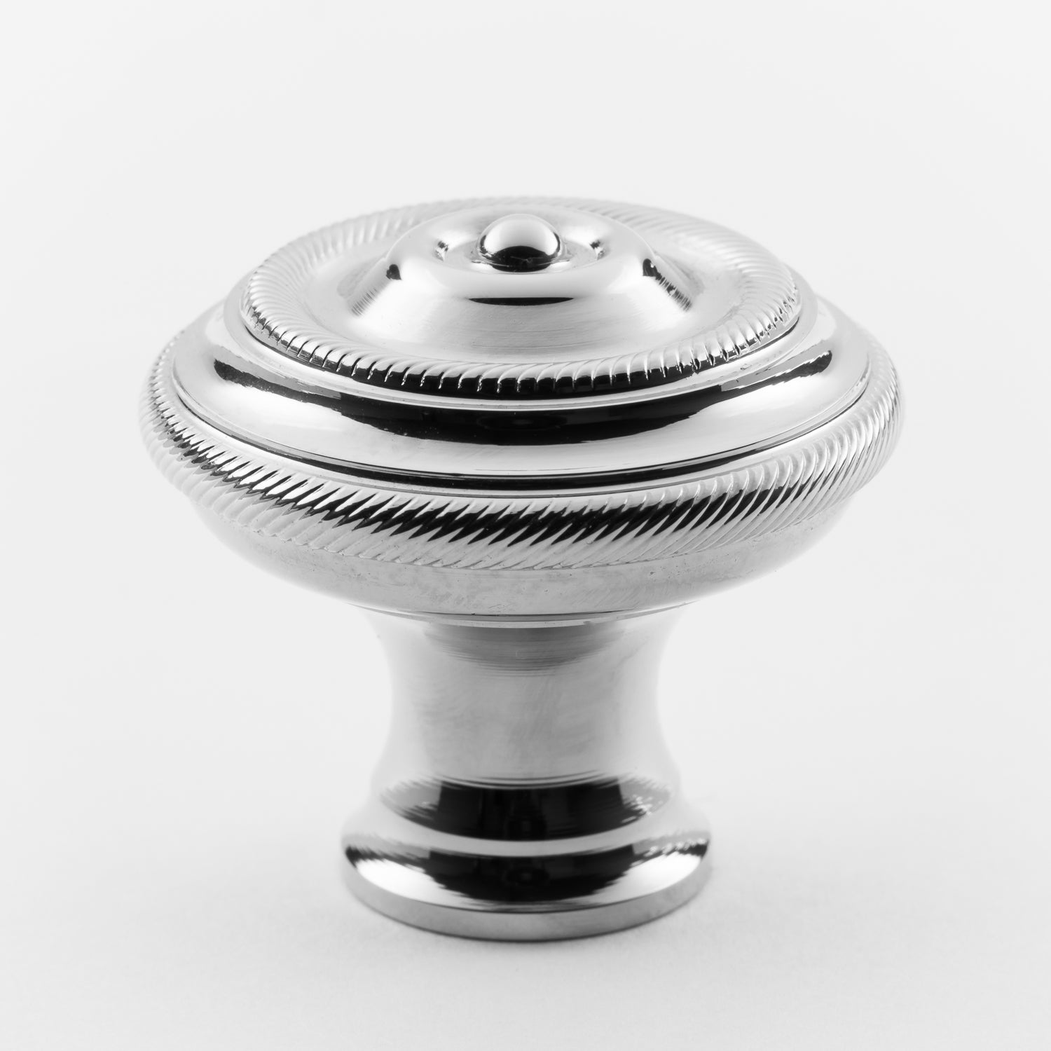 polished chrome knob