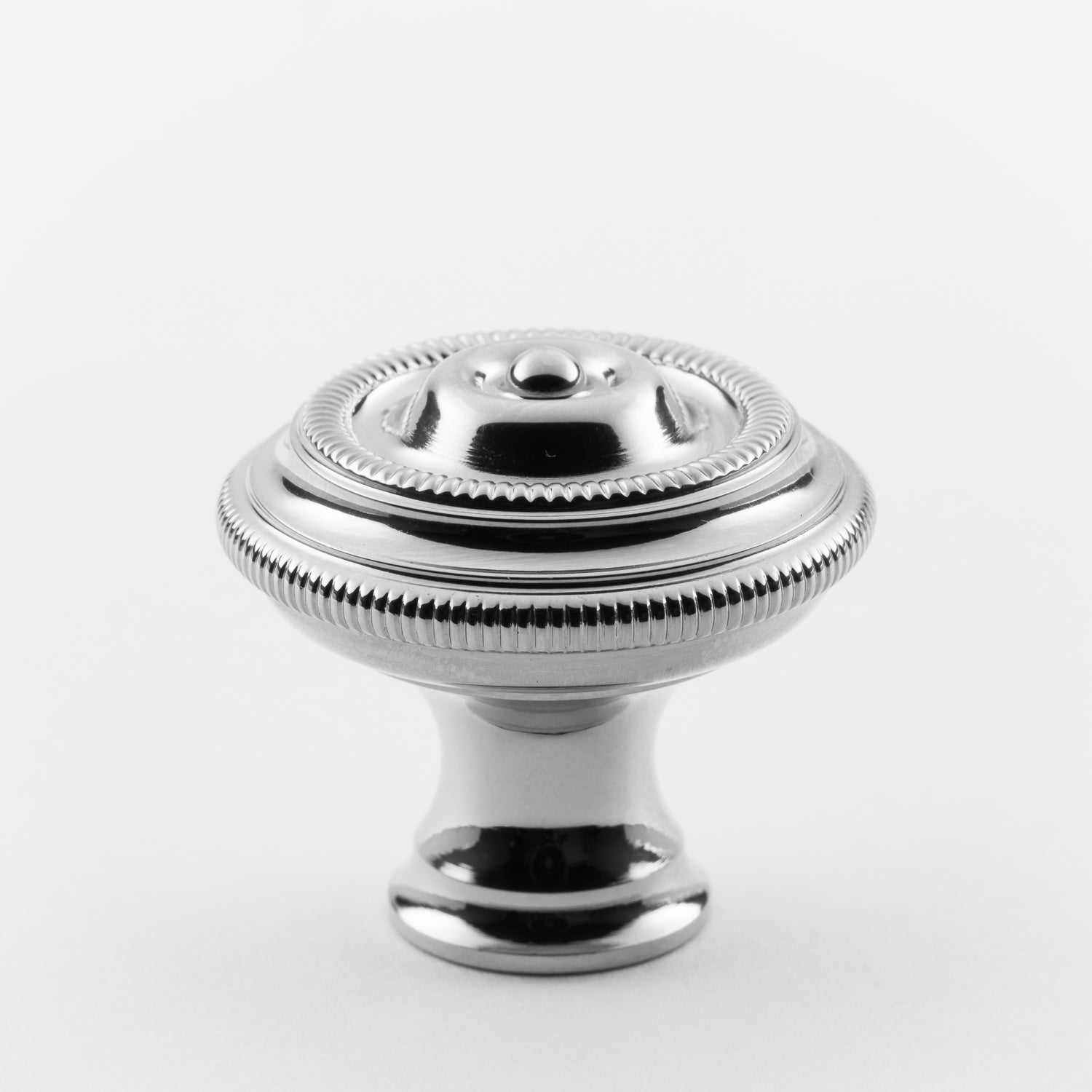 polished chrome knob