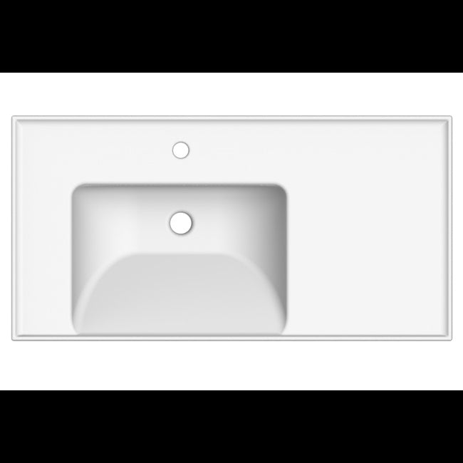 Nameeks Scarabeo 36-1/5" Ceramic Wall Mount Bathroom Sink - Includes Overflow