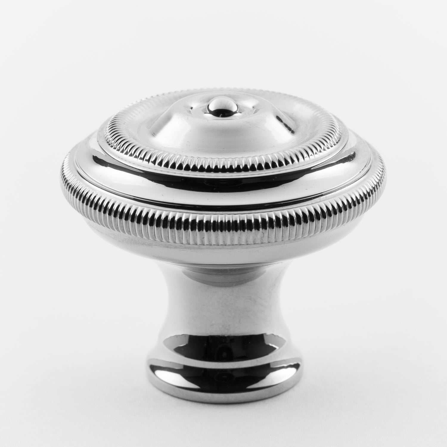 polished chrome knob