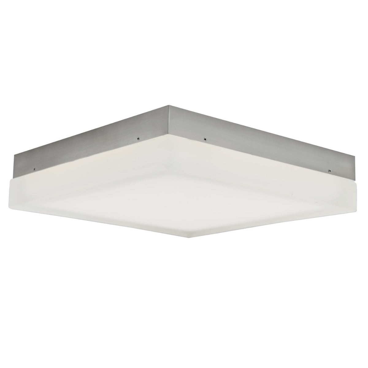 Abra Lighting IceCube 12" Square Moulded Glass Flushmount