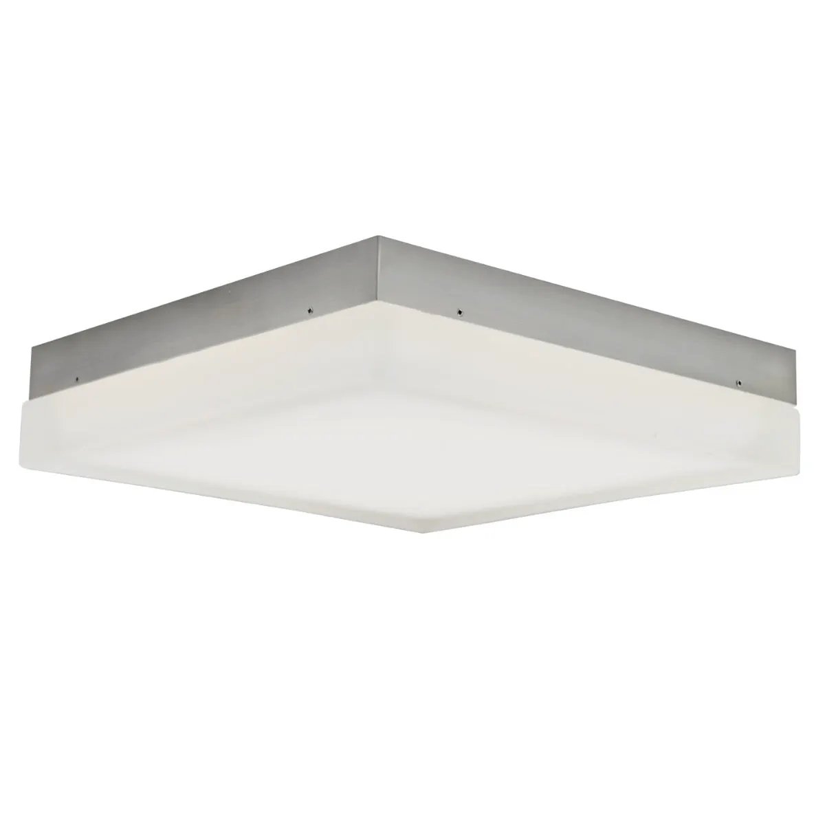 Abra Lighting IceCube 12" Square Moulded Glass Flushmount by Abra Lighting