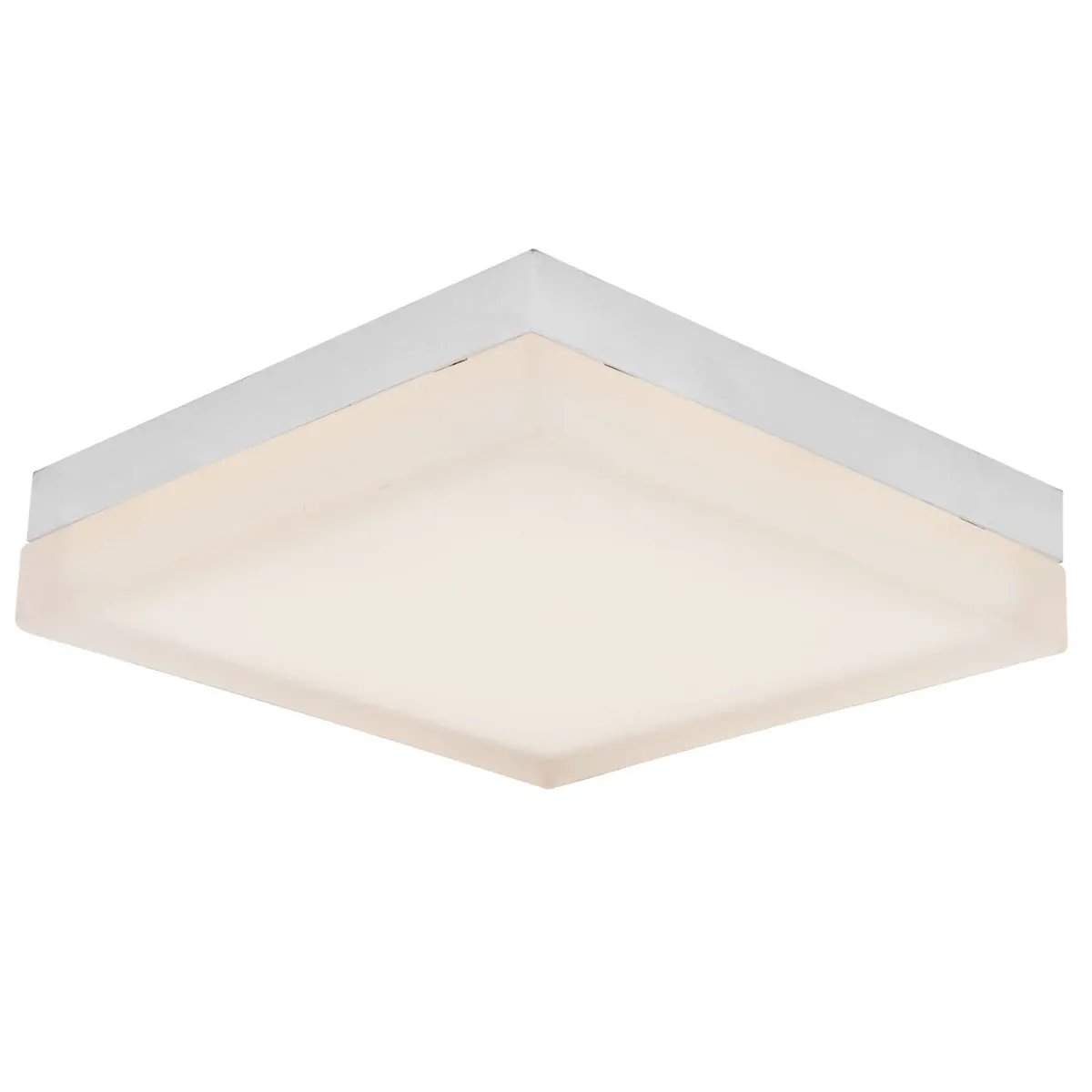 Abra Lighting IceCube 12" Square Moulded Glass Flushmount by Abra Lighting