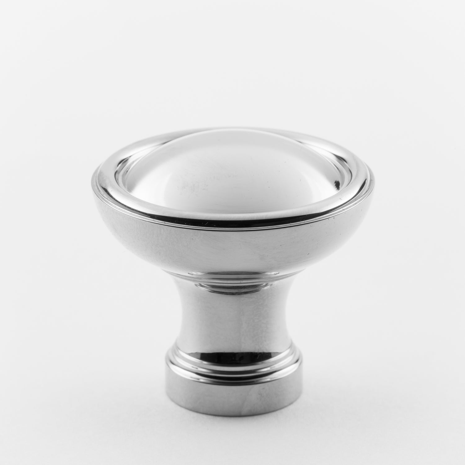 polished chrome knob
