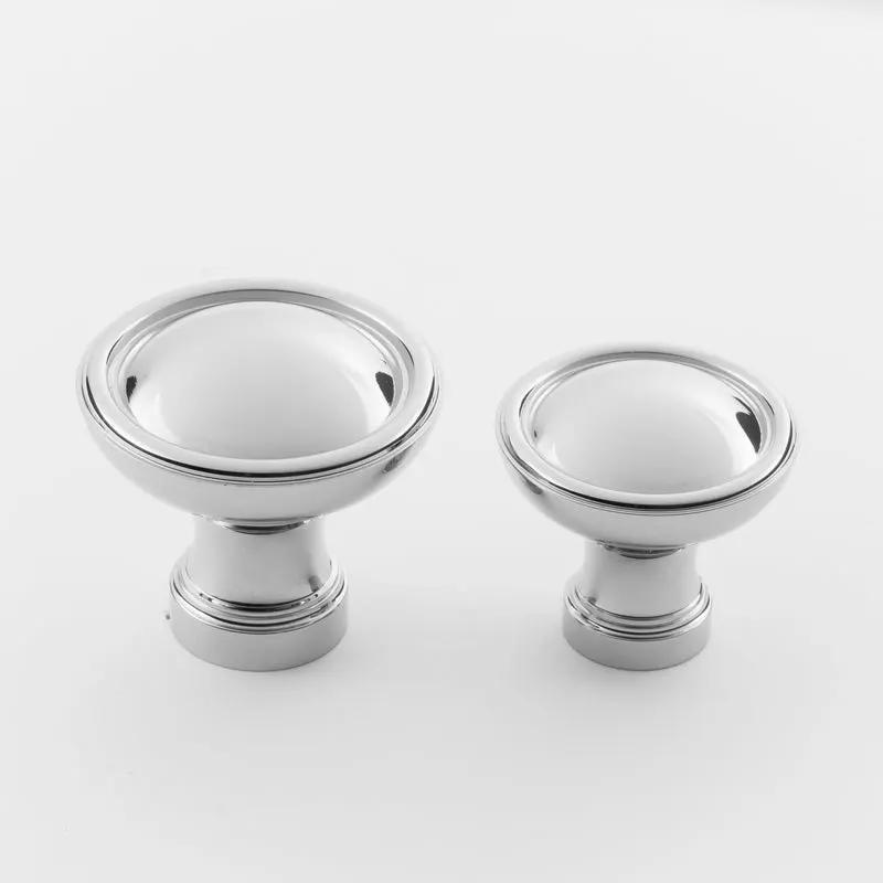 polished chrome knob