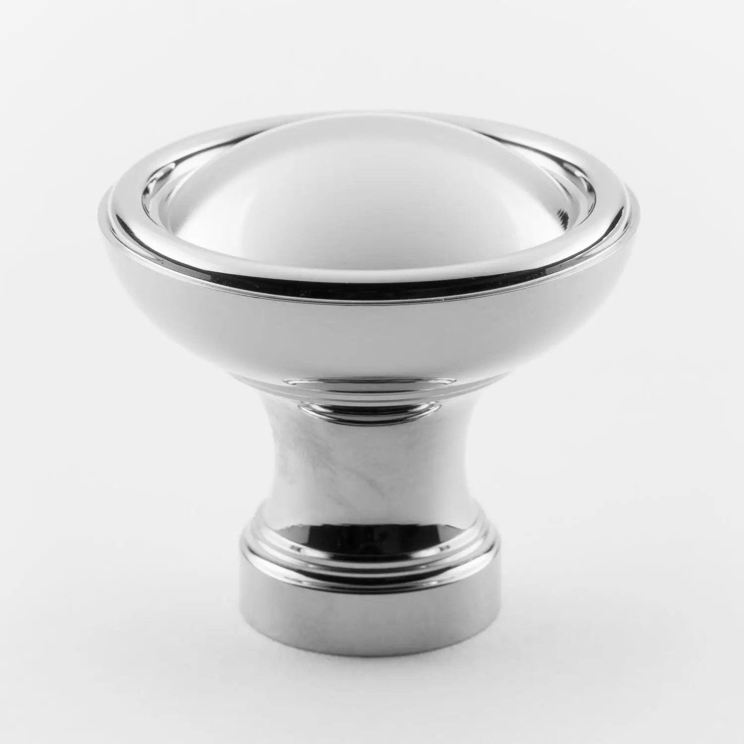 polished chrome knob