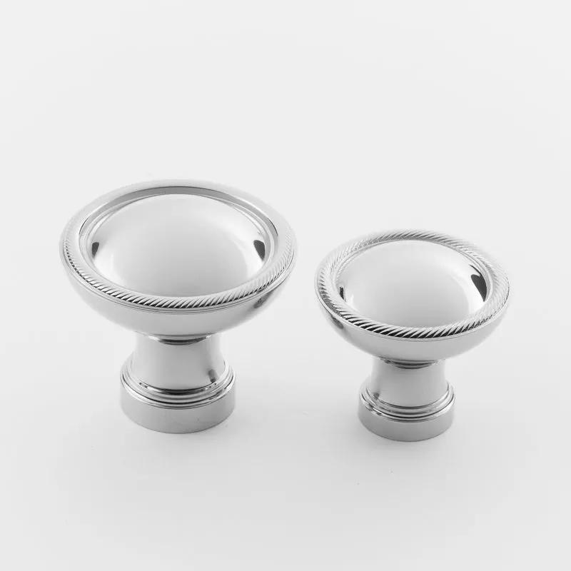 polished chrome knob