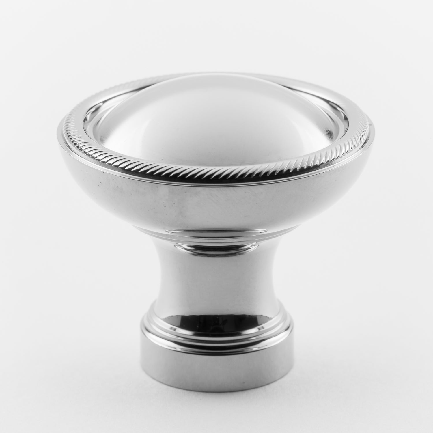 polished chrome knob