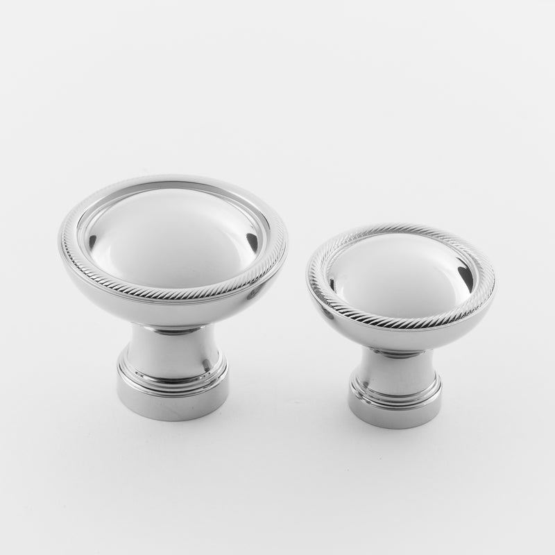 polished chrome knob