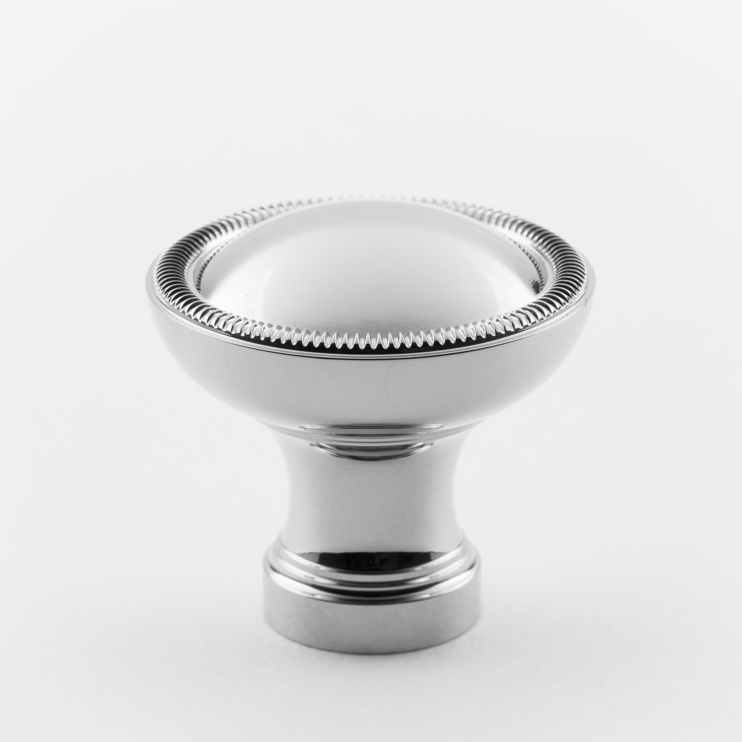 polished chrome knob