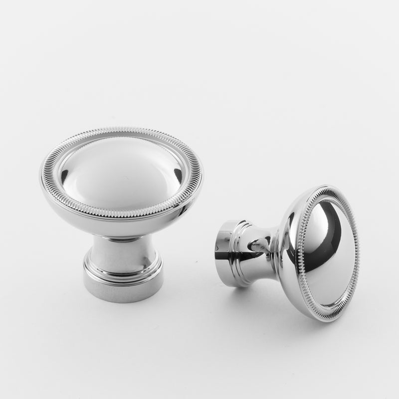polished chrome knob