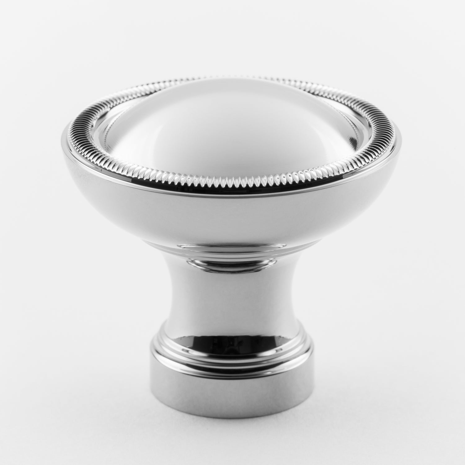 polished chrome knob