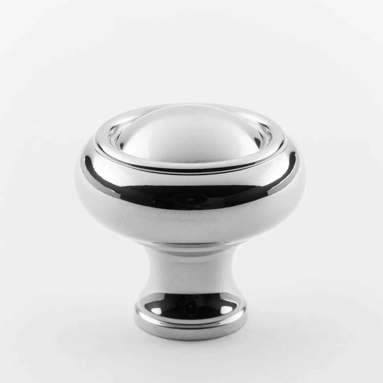 polished chrome knob