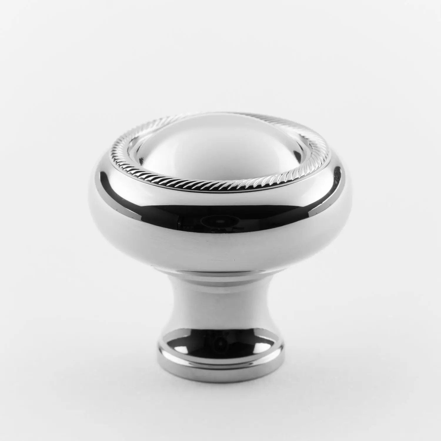 polished chrome knob