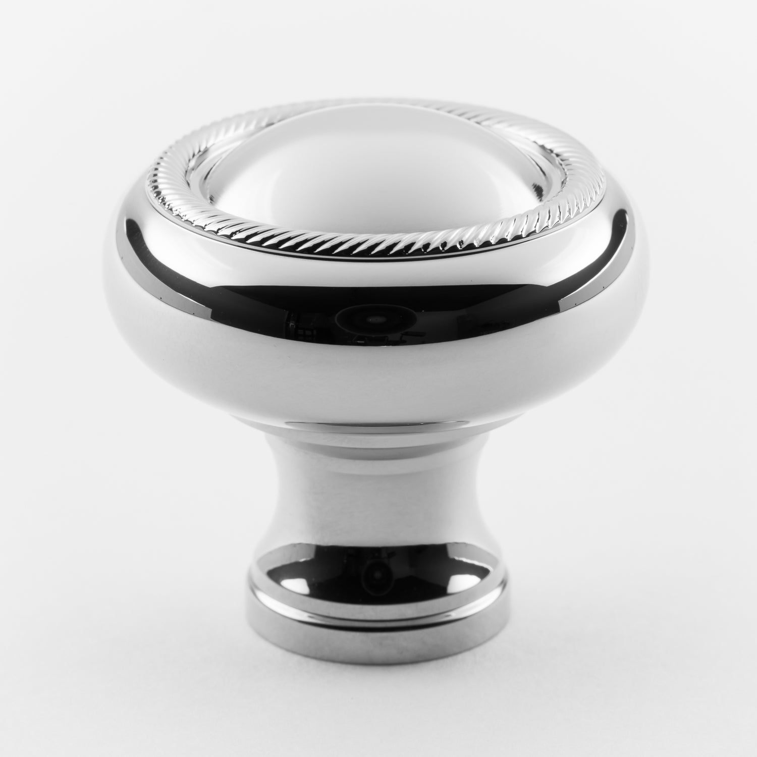 polished chrome knob