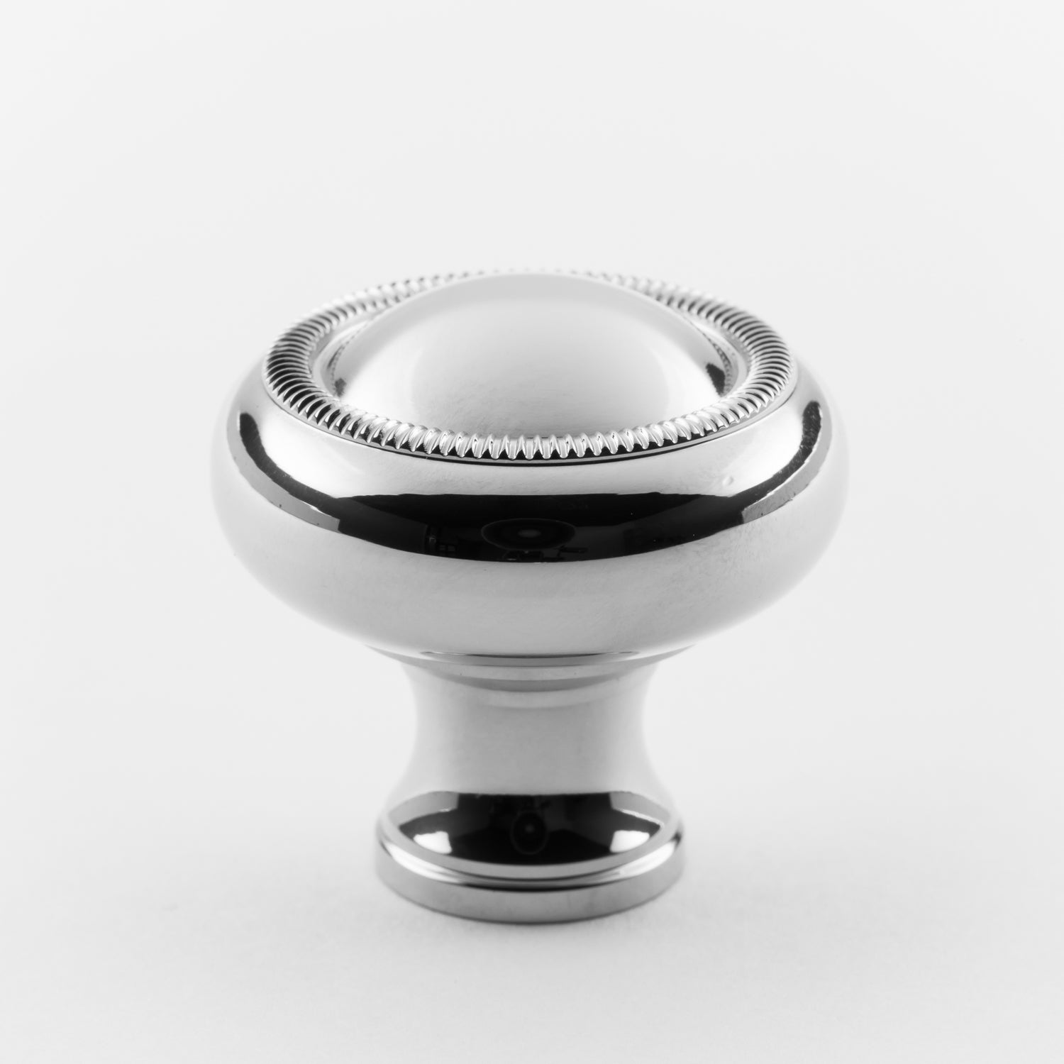 polished chrome knob