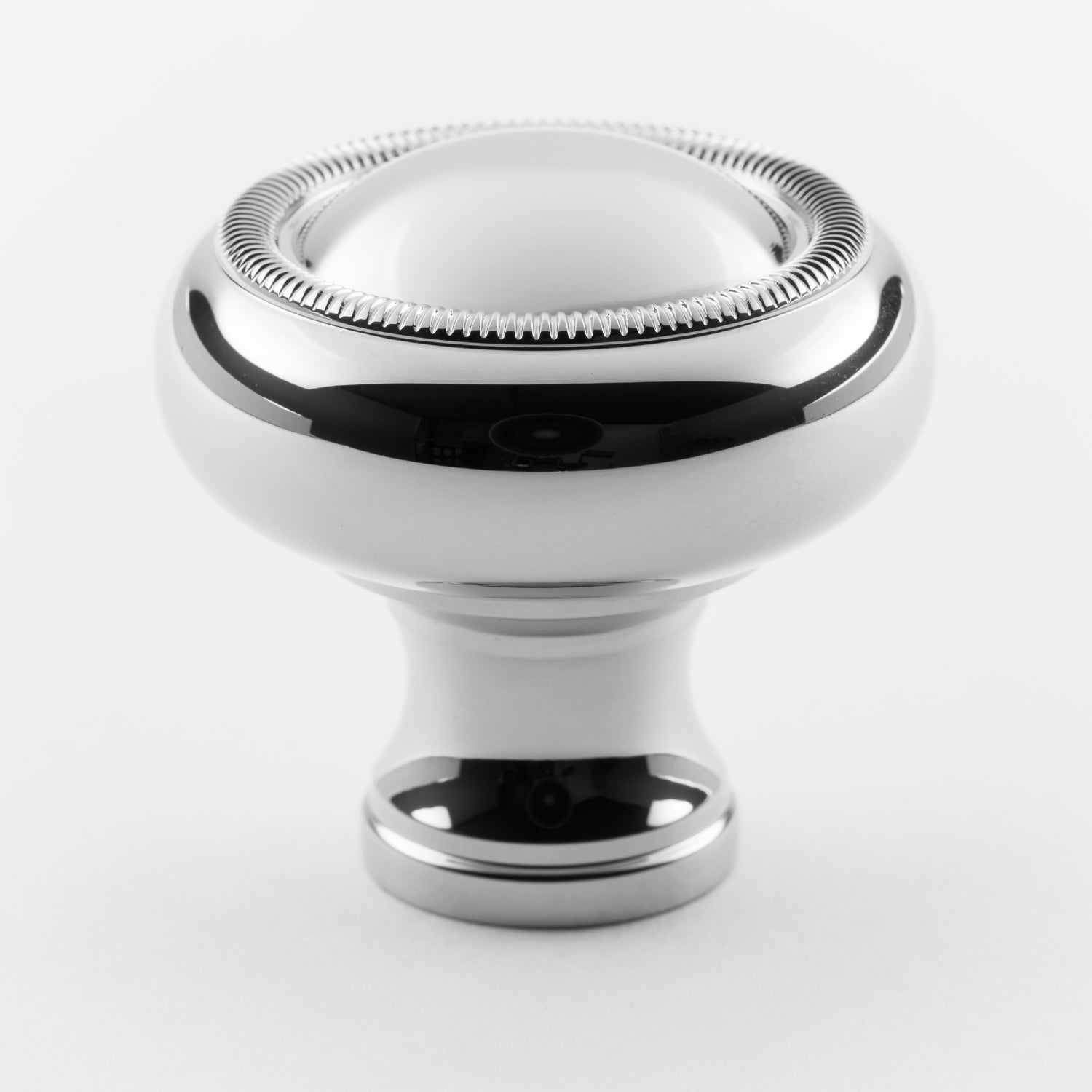 polished chrome knob