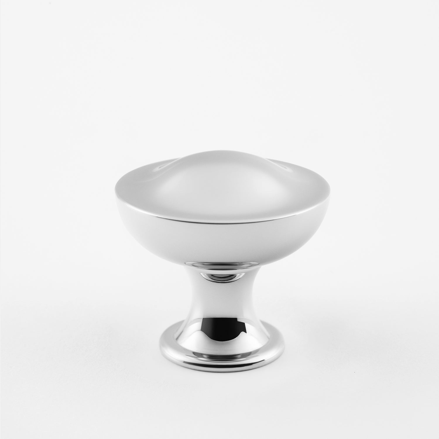 polished chrome knob