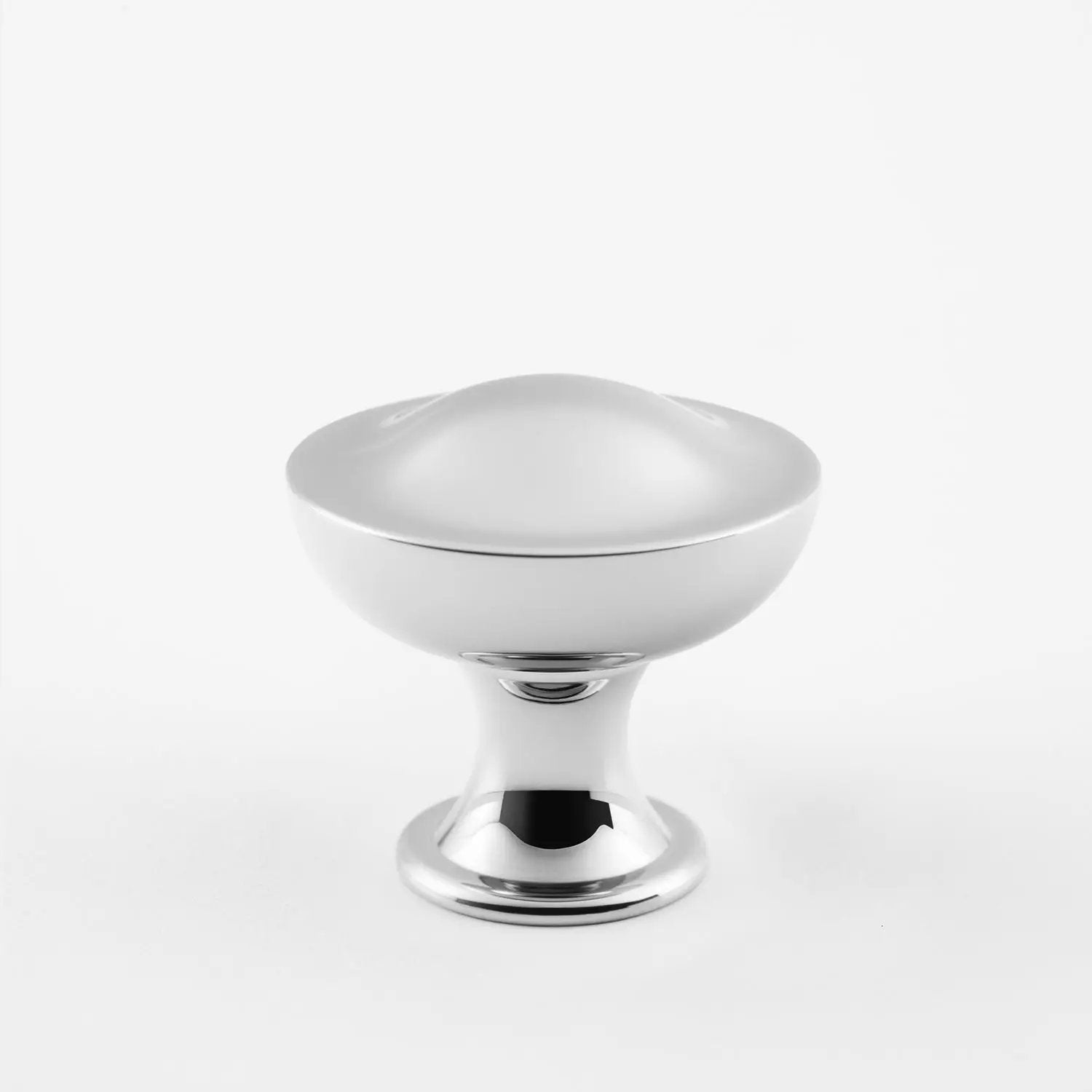 polished chrome knob