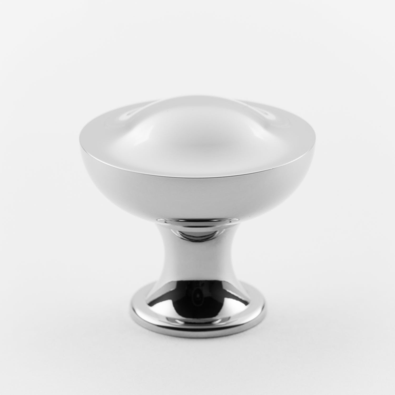 polished chrome knob