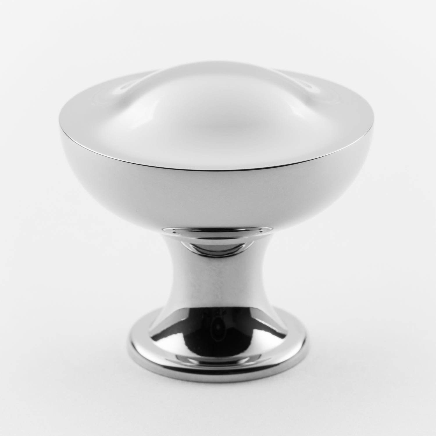 polished chrome knob