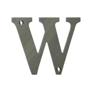Deltana 4" Residential Letter W by Deltana