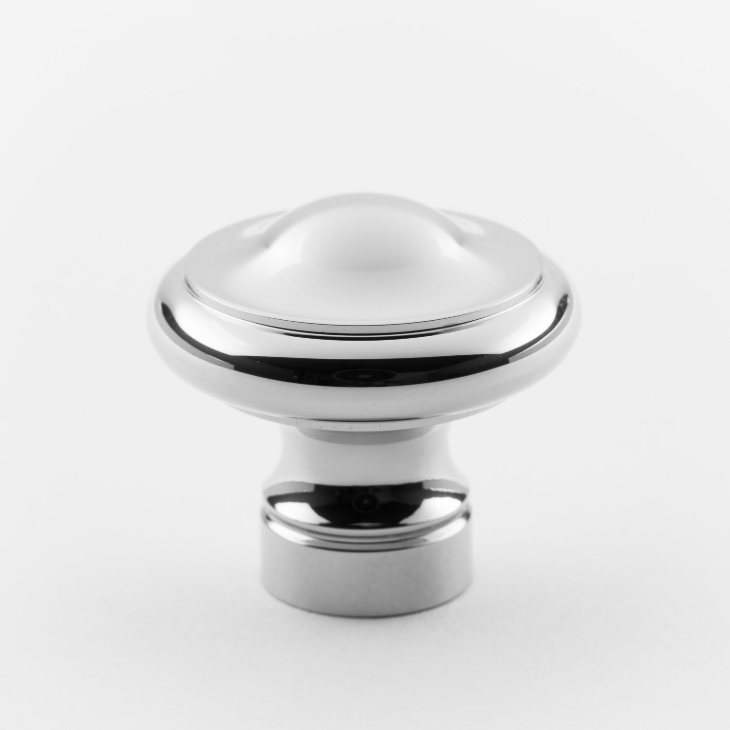 polished chrome knob