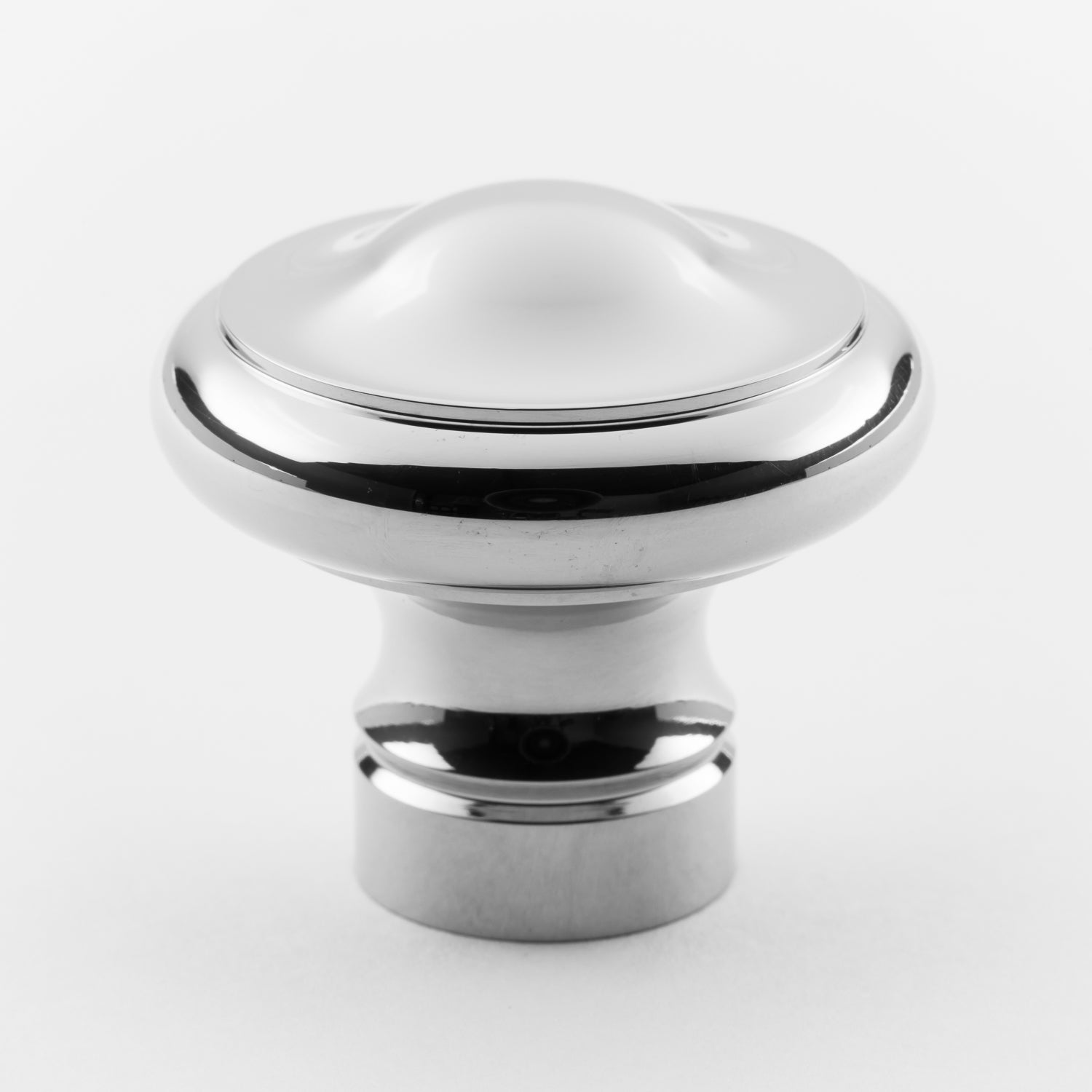 polished chrome knob