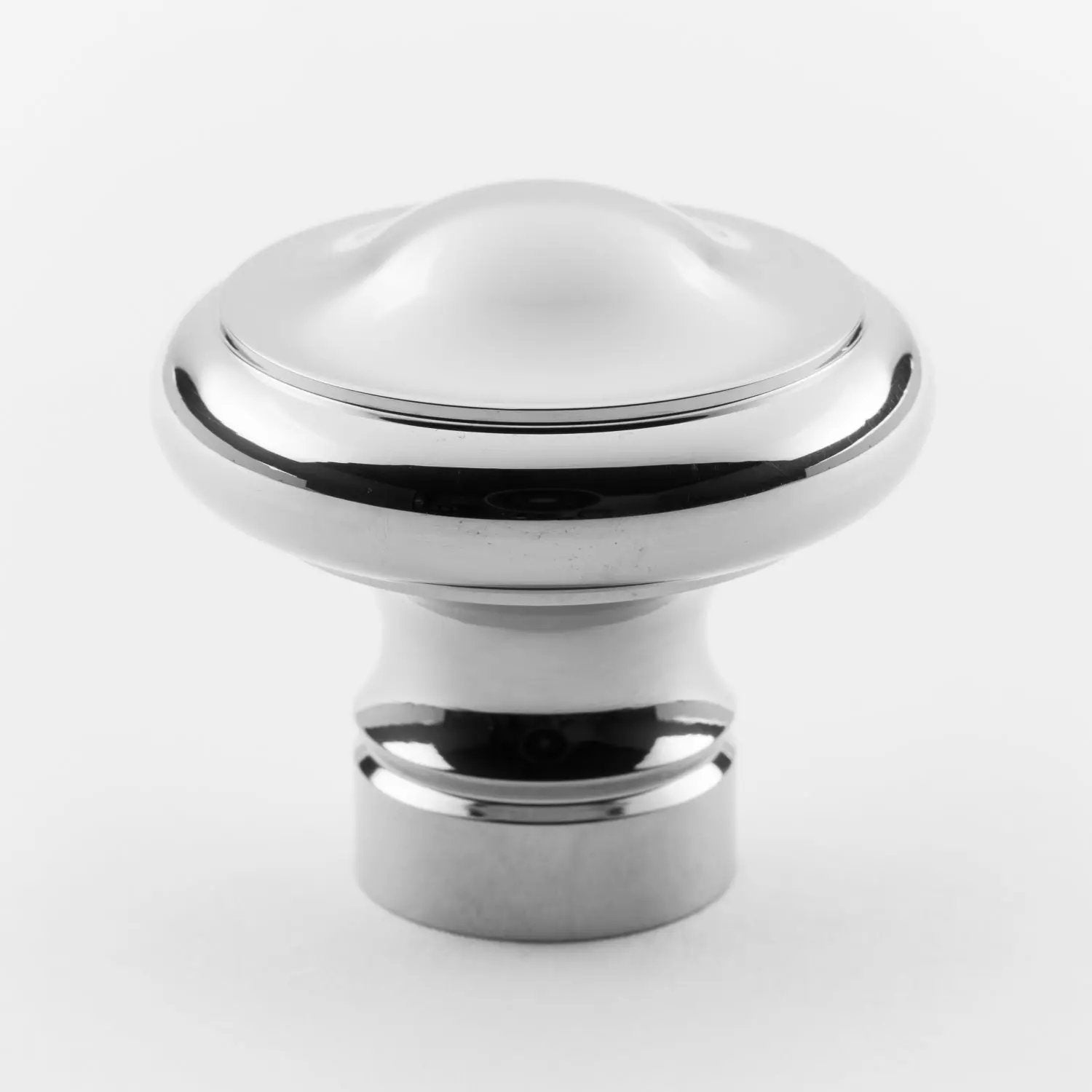 polished chrome knob