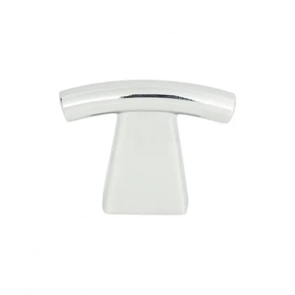 polished chrome knob