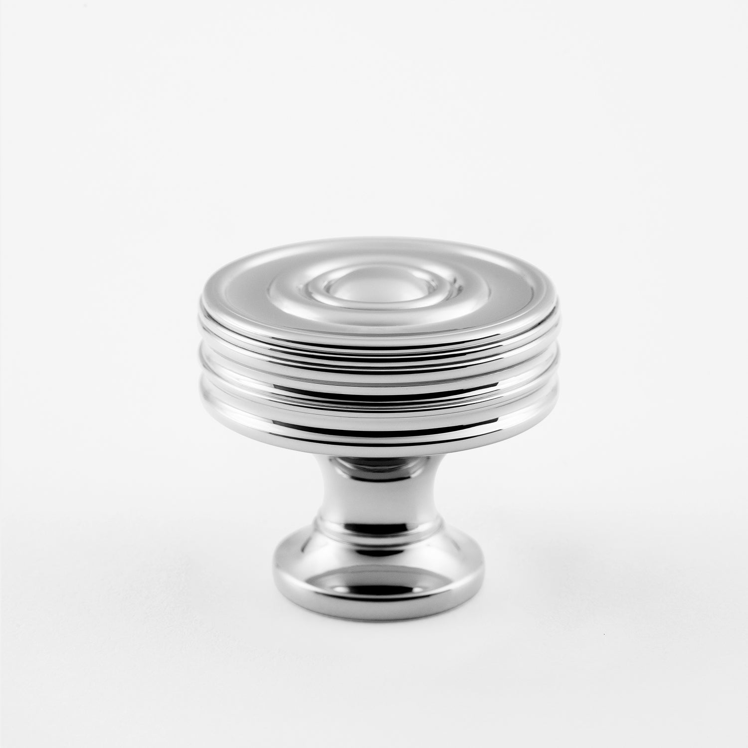 polished chrome knob