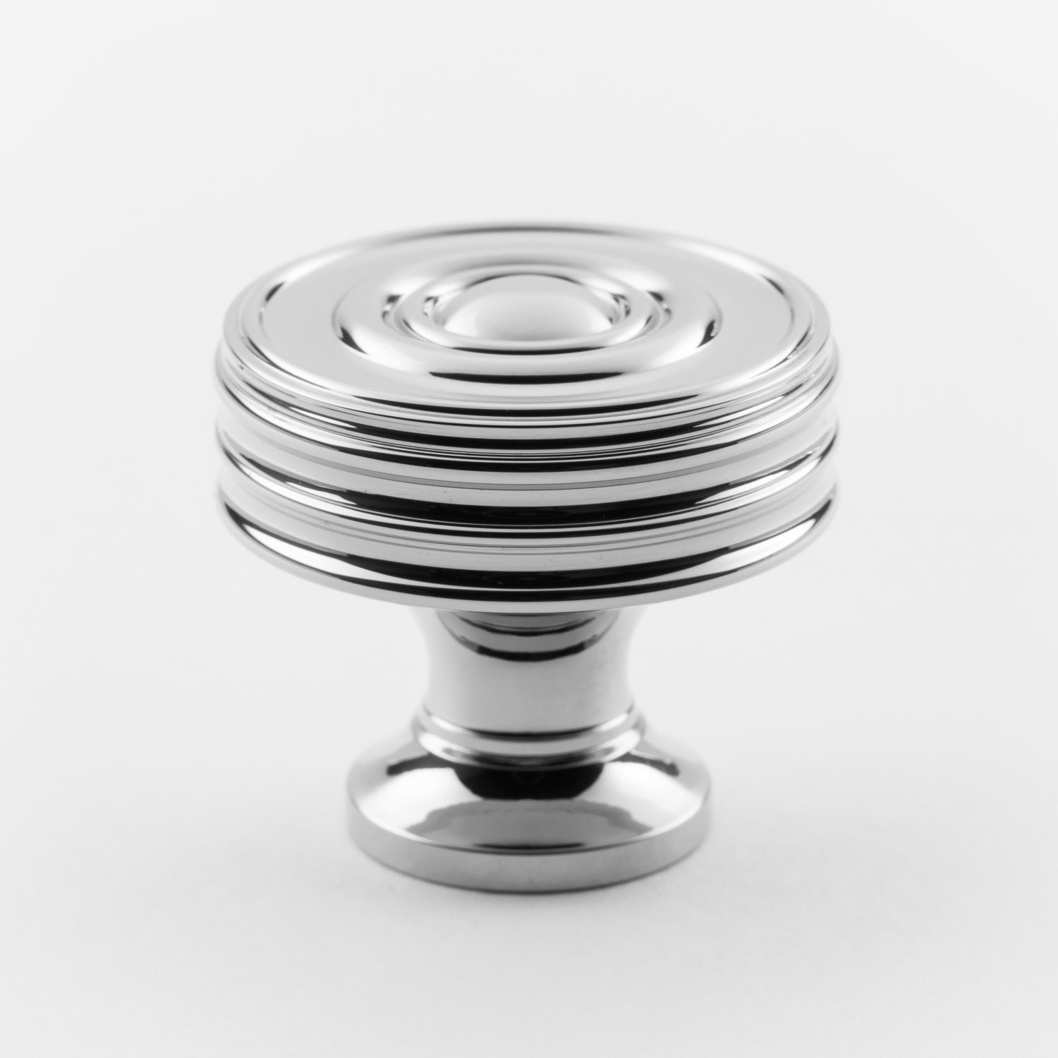 polished chrome knob