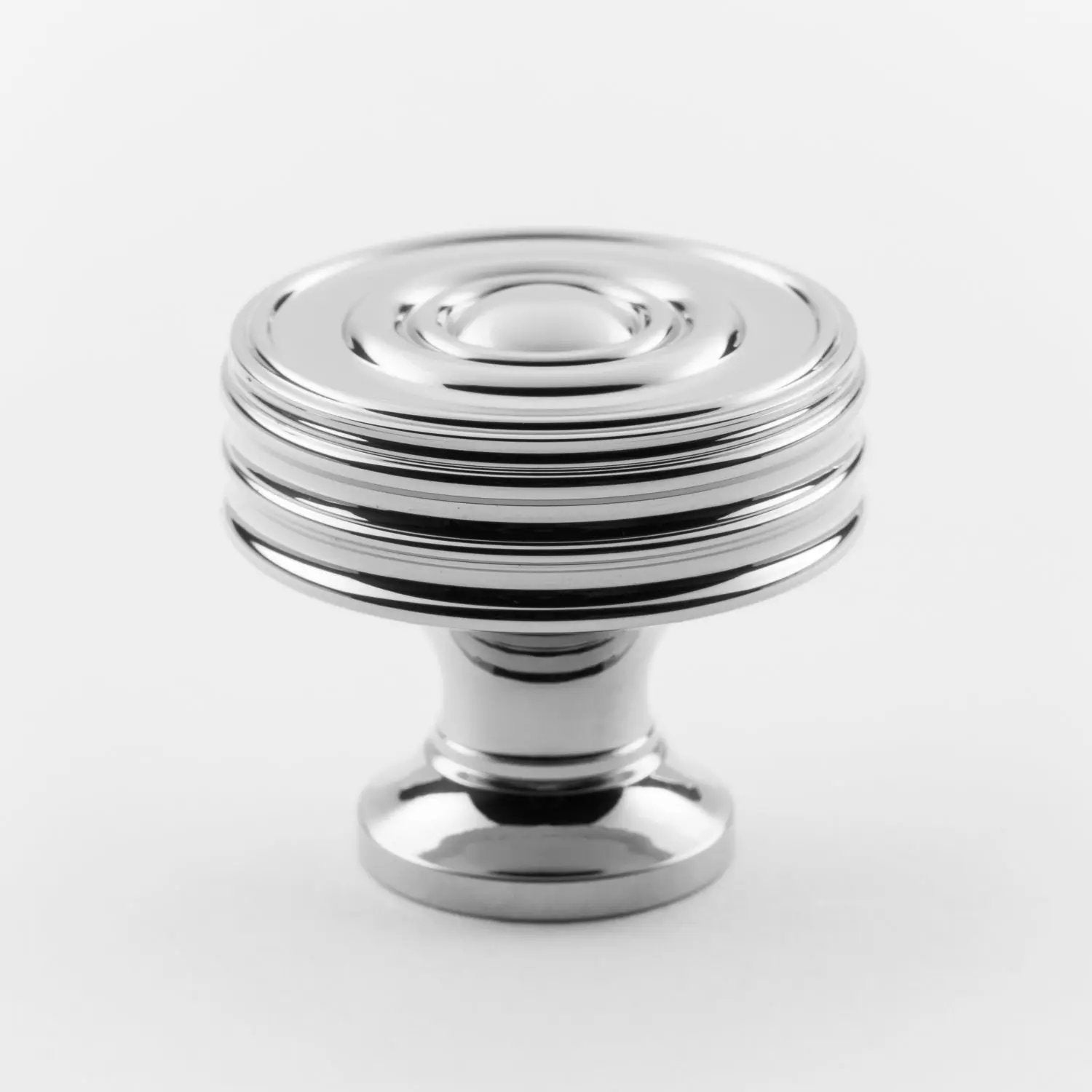 polished chrome knob