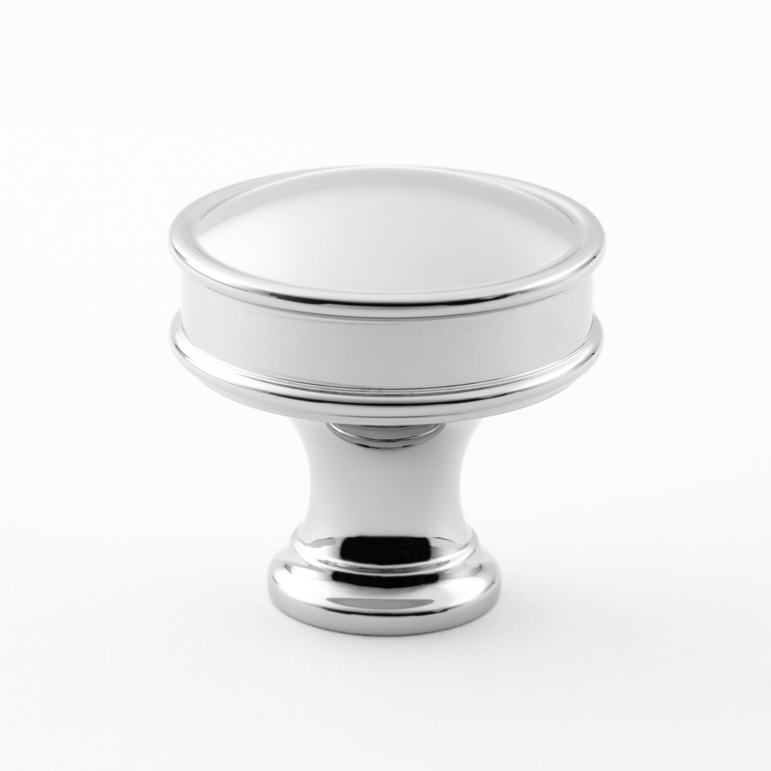 polished chrome knob