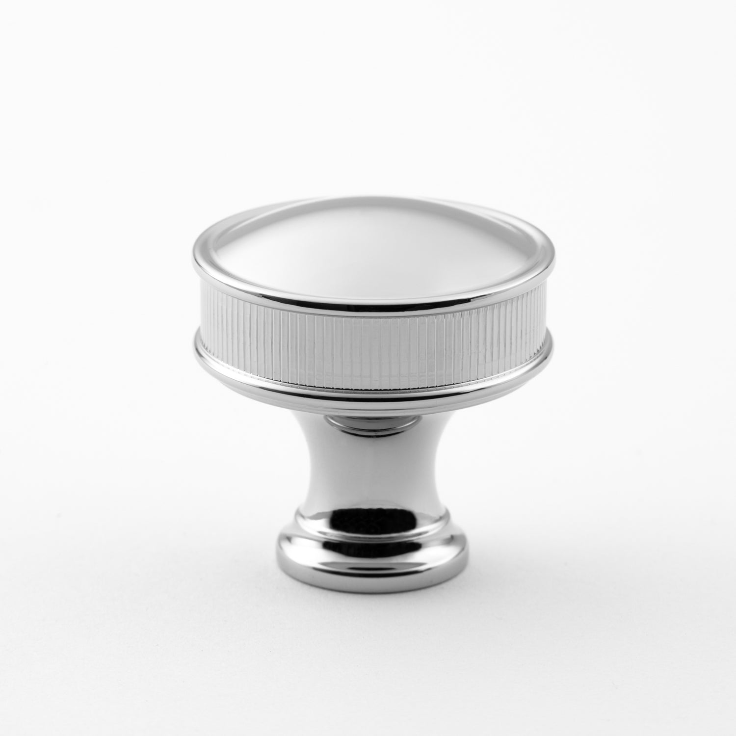 polished chrome knob