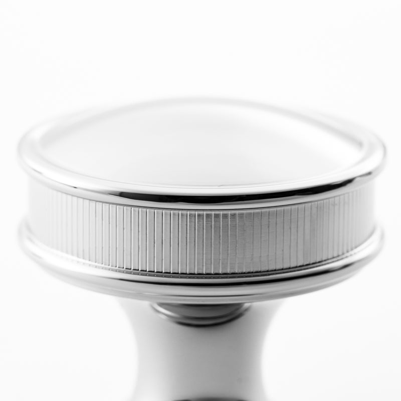 polished chrome knob