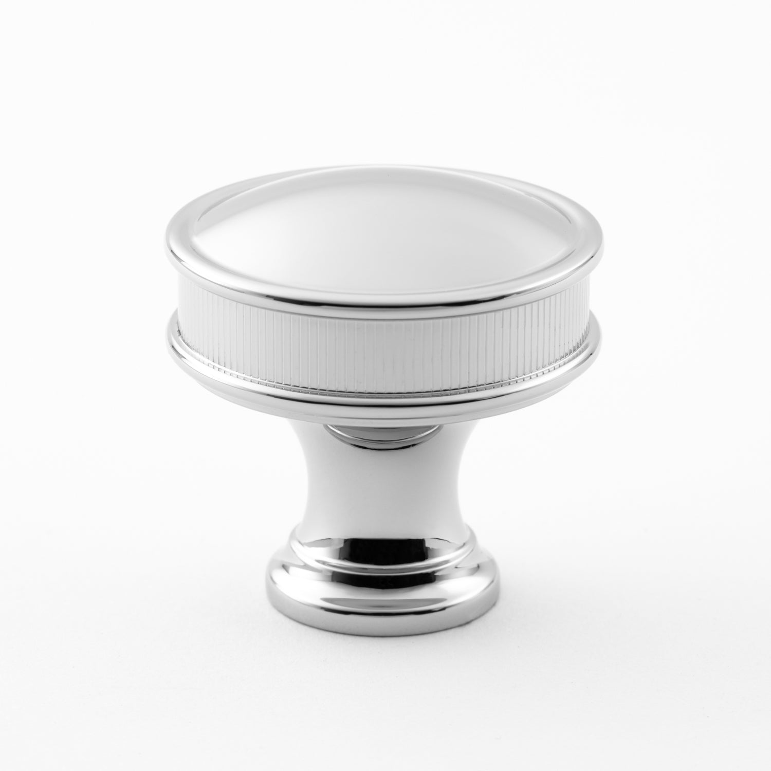 polished chrome knob