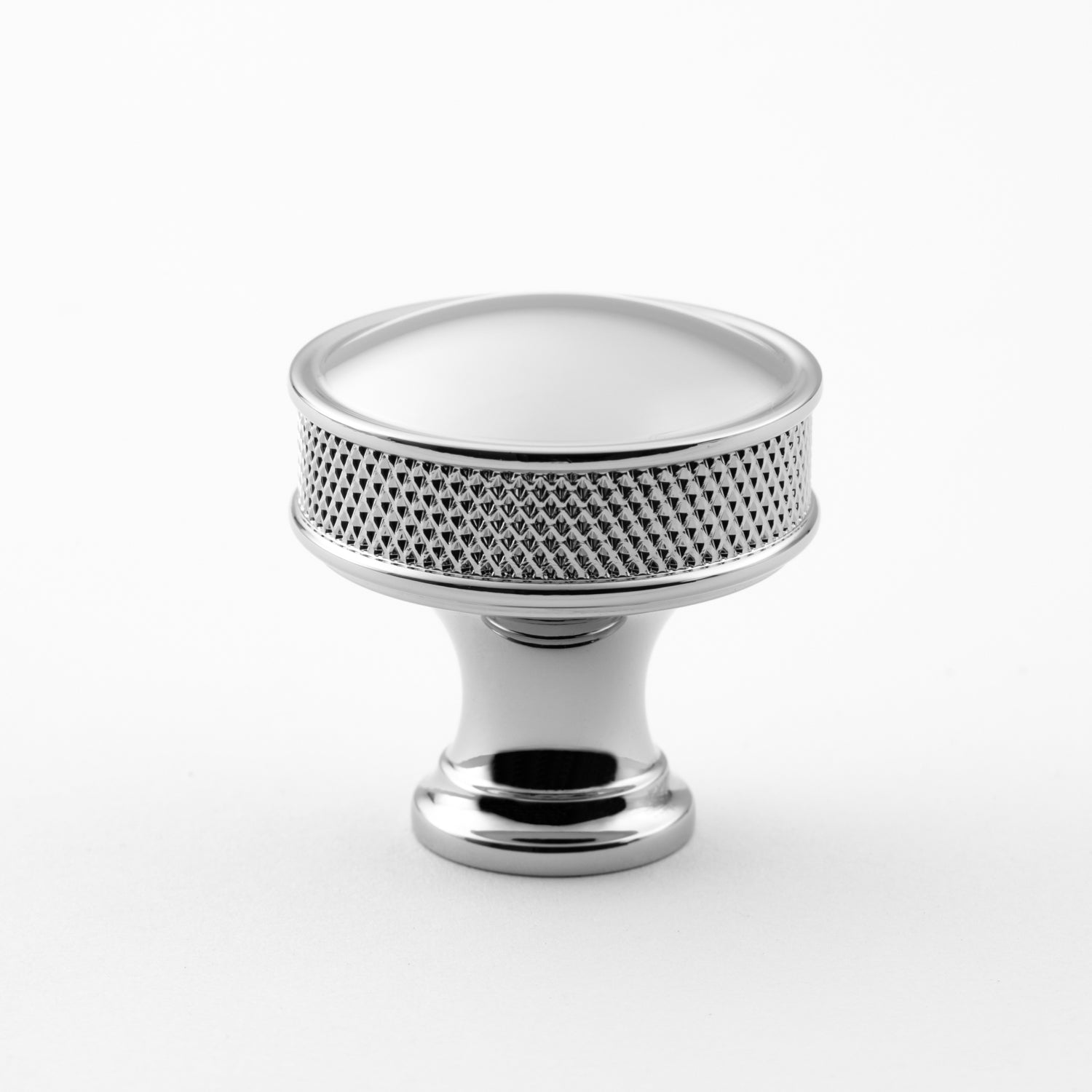 polished chrome knob