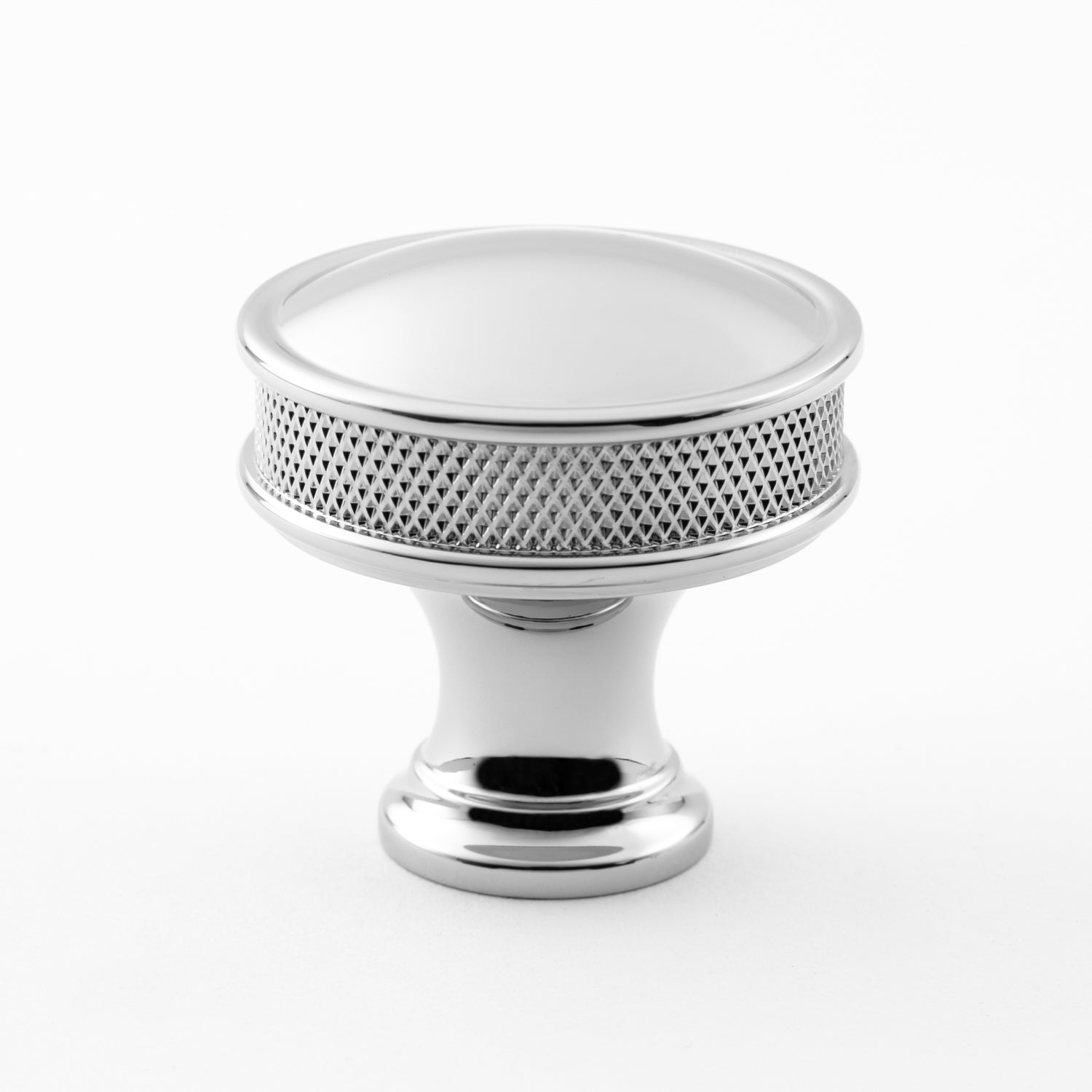 polished chrome knob
