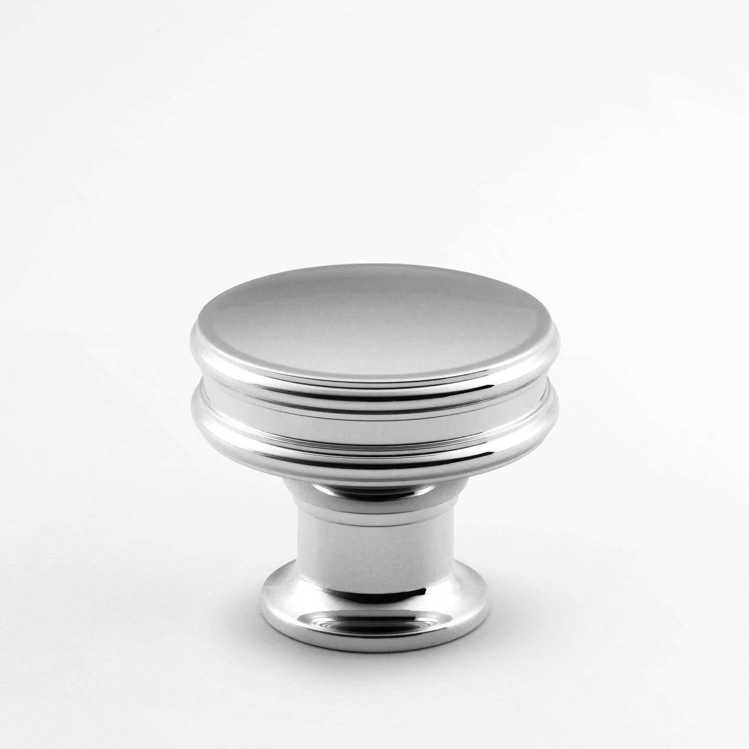 polished chrome knob