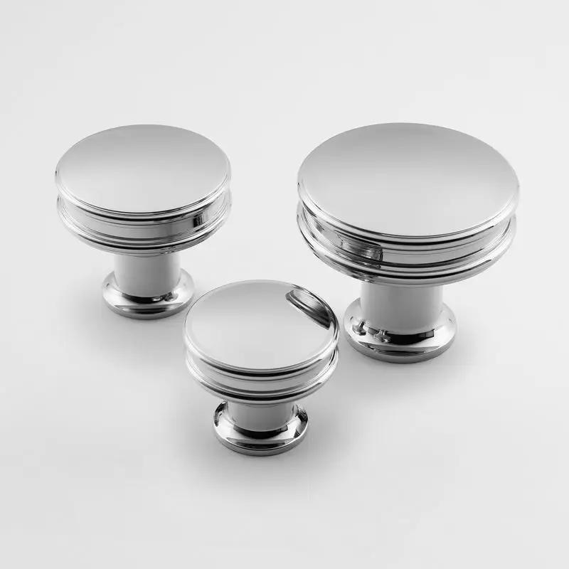 polished chrome knob