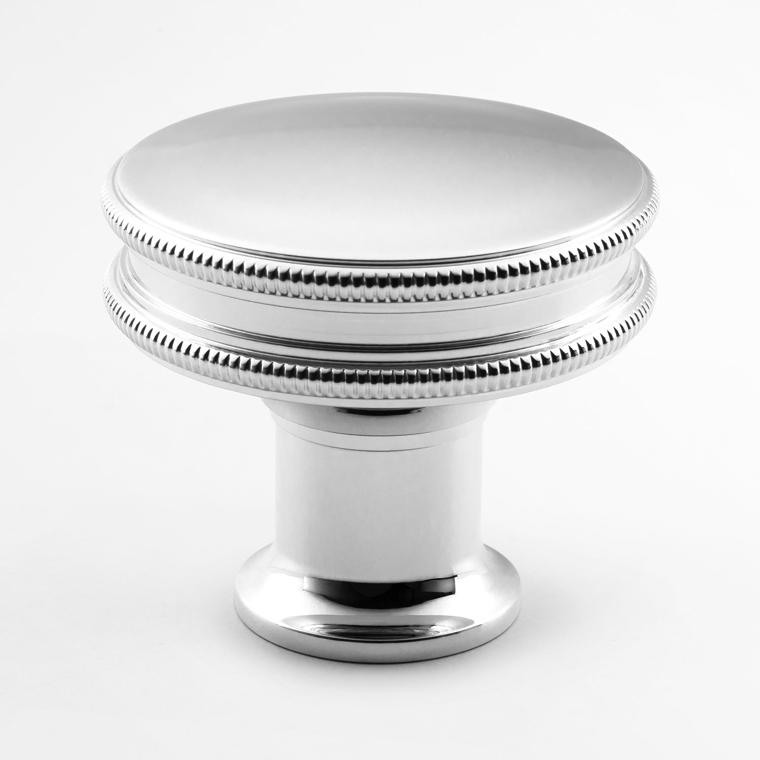 polished chrome knob