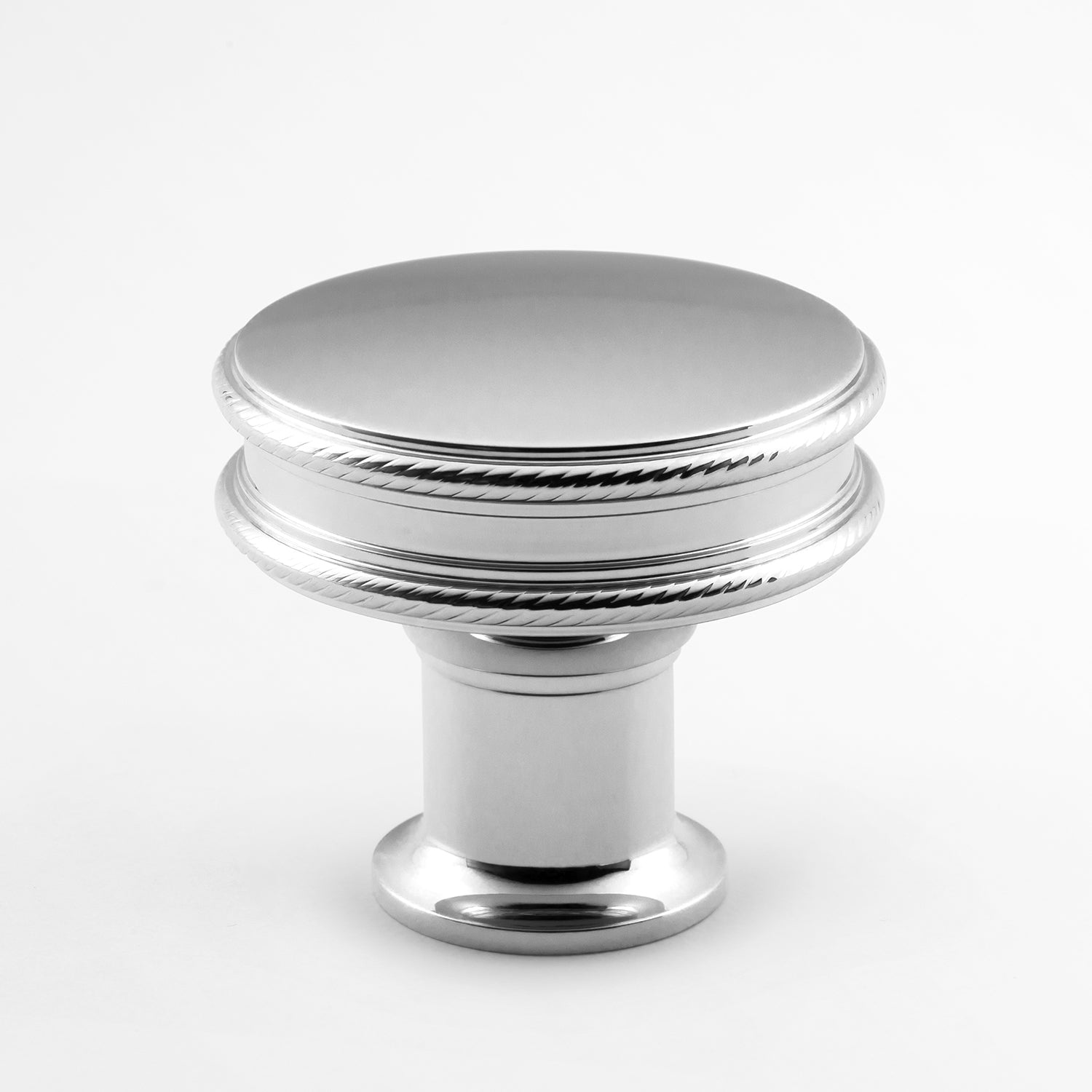 polished chrome knob