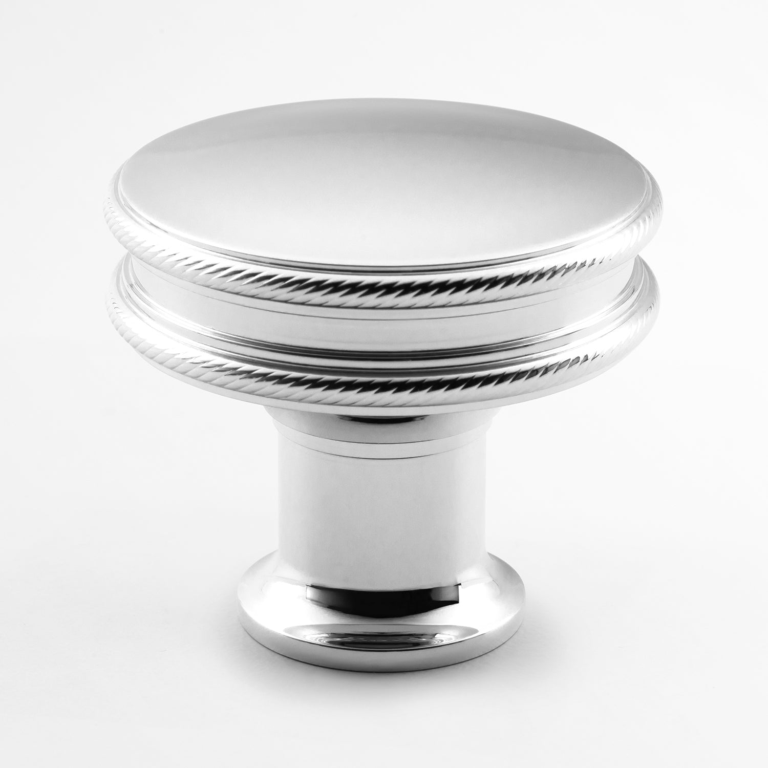 polished chrome knob