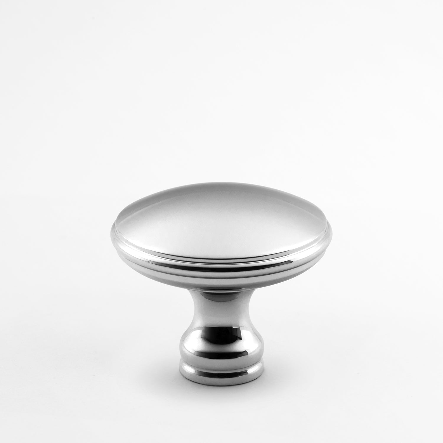 polished chrome knob